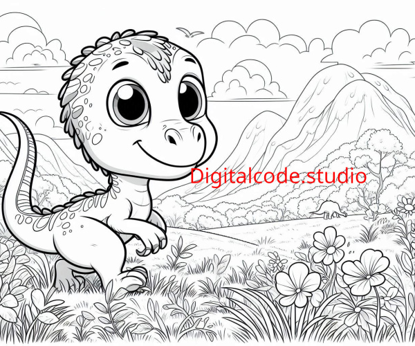 6 Cartoon dinosaurs
