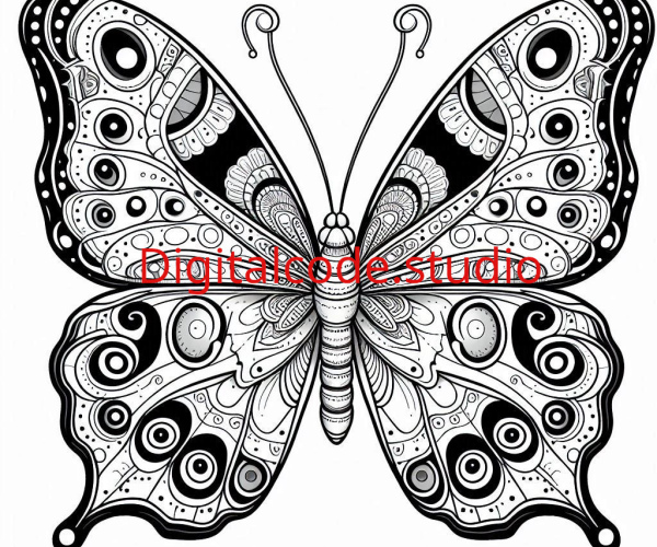 6 Large butterflies